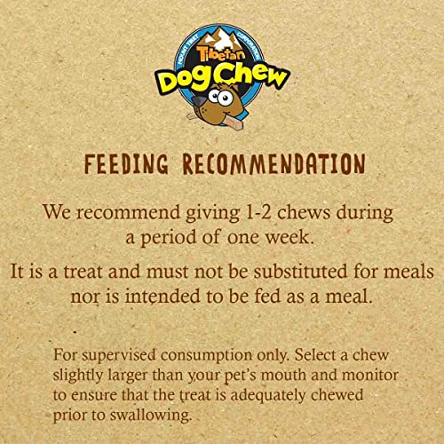 Tibetan Dog Chew (Large, 3.5 Oz Yak Cheese Sticks - Healthy And Premium Treats: No Additives, Rawhide-Free, Grain-Free And Gluten-Free (For Medium And Large Dogs) #TOP6