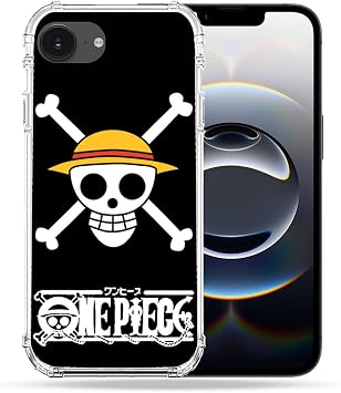Manga One Piece Skull iPhone 16e Reinforced Case Cover
