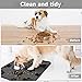 KPeng Silicone Cat Dog Food Mat,Easy Clean Rapid Water Absorption Pet Feeding Mat,Non-Slip Rubber Backing for Messy Drinkers to Protect Floors,Bohemia