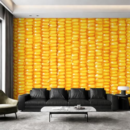 Papier peint maïs panoramique fresque haut de gamme intissé pour salon moderne
