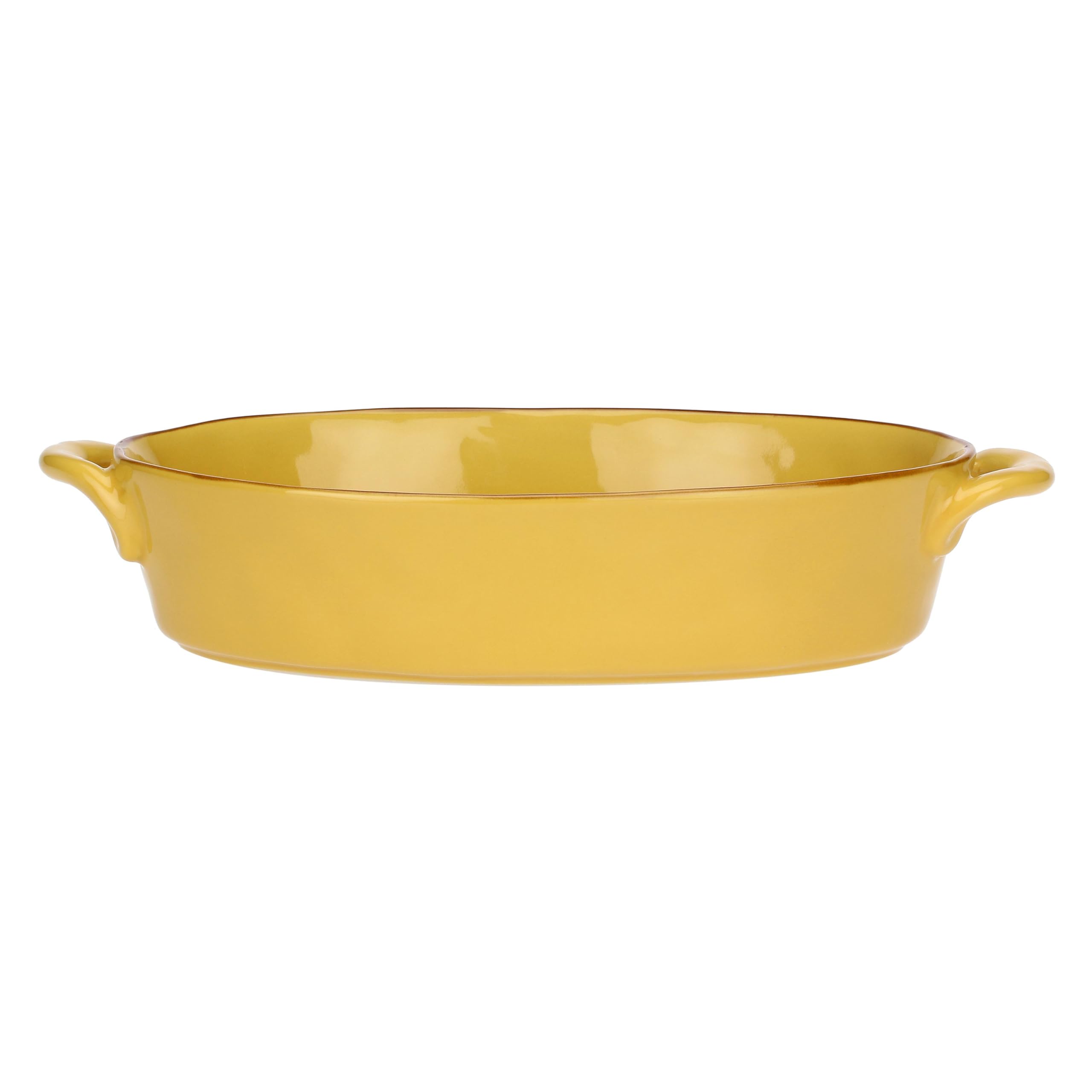 ROSE & TULIPANI MILANO Concerto Ochre Baking Tray 37 x 21.7 x 7.5 cm, Stoneware