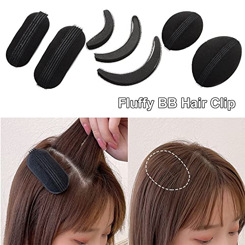 Zefuva Puff Hair Head Cushion Girl Volume Hair Base Hair Styling Tool Women's Fashipon Sponge Clip Hair Roots Pad(Style 1) #TOP5
