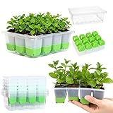 ZSYWODFO Seed Starter Tray,5-Pack Reusable Silicone Seed...