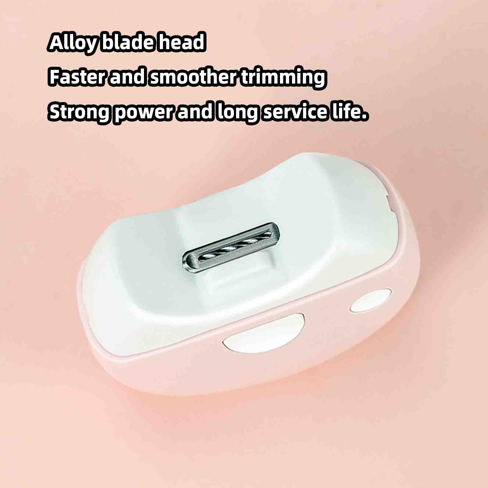 Tagliaunghie Elettrico Uomo Professionale Taglia Unghie Per Piedi Per Mani Elettrico Automatico USB Ricaricabile Silenziosa Evita Che I Trucioli Delle Unghie Schizzino (7X3CM,pink)