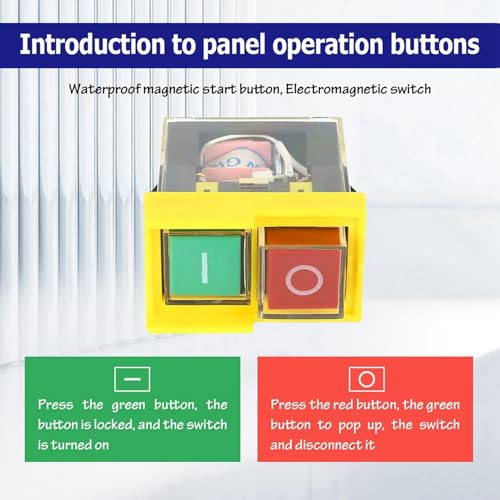 Interruptor de seguridad Kjd6 5E4 electromagnetico impermeable pack de 10 unidades de 250V 4