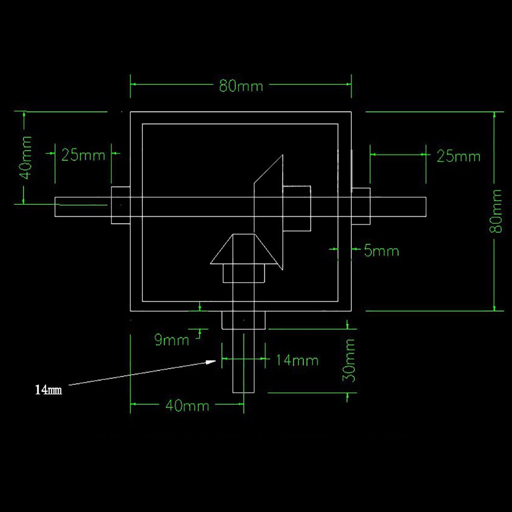 Right Angle Drive Bevel Gearbox, 1:2 Micro 90° Reversing Mechanical Angle Indicator Reducer 8MM Shaft 1M 20T 40T