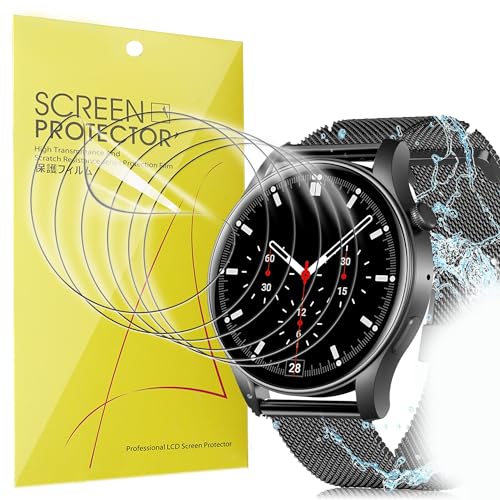 Lamshaw Compatible for VKAROOD Smart Watch Screen Protector, [6 Pack] Full Coverage TPU Clear Film Compatible with VKAROOD KC88 1.43 Inches Smart Watch (6 pack)