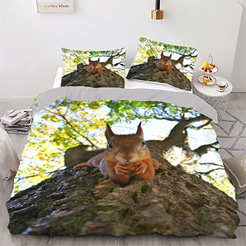 Housse de couette lit simple marron pour une chambre chaleureuse