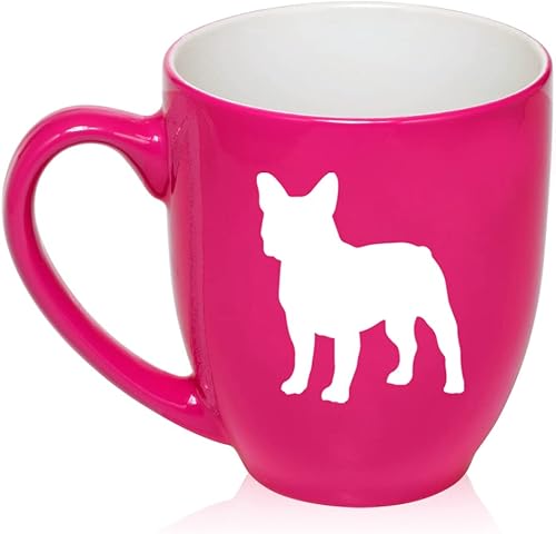 Taza de café de cerámica con diseño de bulldog francés, regalo para ella, él, mujeres, hombres, esposa, marido, mamá, papá, hijo, hija, amiga,