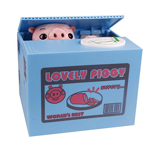 Tongchou Boite Tirelire Economiser Argent Piece Monnaie Animal Volent l'argent Cadeau pour les Enfants Rose Cochon Cover