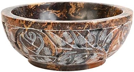 Soapstone Smudge Bowl – 5" X 2" Engraved Bowl For Smudging, Scrying, Incense & Wiccan Rituals - View #4