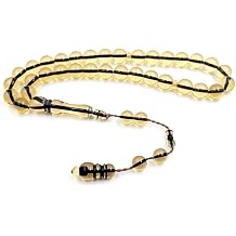 ALBASHAN Tasbih 33 Bakelite Brown Beads Muslim Prayer Beads Islamic Eid Gift
