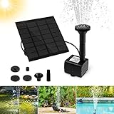 【Weit Verbreitet】Diese Solar Teichpumpe ist perfekt für Vogelbad, Aquarium, kleinen Teich, Pool, Garten, Wasserzirkulation für Sauerstoff. Eine interessante und coole Dekoration Brunnen, lassen Sie Ihren Garten und Hof schöner aussehen.