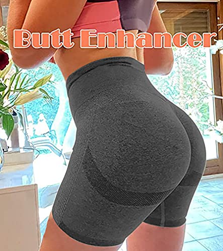 OQQ Women's 3 Piece Butt Lifting Yoga Shorts Workout High Waist Tummy Control Ruched Booty Pants Grey,Blue,Avocadogreen