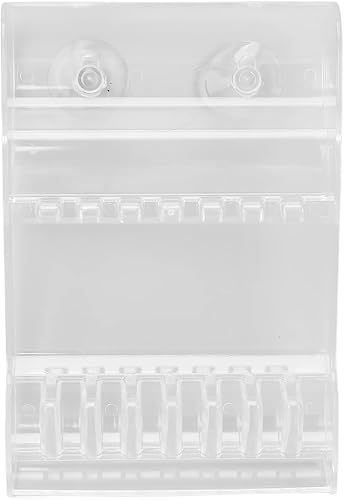 Miniatura 7 de Brrnoo Estante de almacenamiento para tijeras de peluquería, plástico transparente, 6 estantes, aprox. 8.3 x 5.5 in 8.3 x 5.5 pulgadas, accesorio