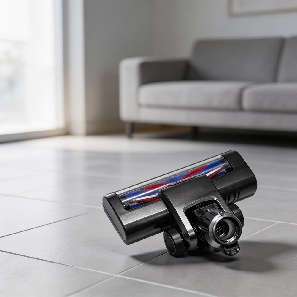 Cepillo motorizado para suelo Vactidy Blitz V8, rodillo de cerdas suaves para limpieza de madera dura y azulejos