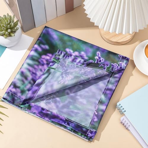 Image of Hortsun 4 Pack 4 x 2 Feet Fluorescent Light Covers, Magnetic Light Filters for Classroom Ceiling, Decorative Lights Shade for Office Home Hospital(Lavender)