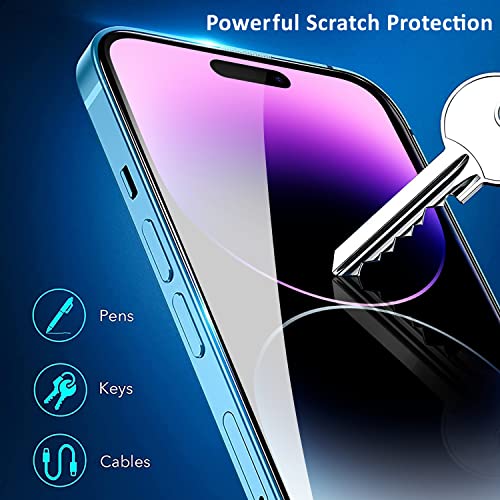 Image of GRIPP Dust-Proof 0.3mm HD Tempered Glass Screen Protector for iPhone 13, iPhone 13 Pro, iPhone 14, iPhone 16e, iPhone 17e (6.1 inch), Speaker Dust Guard, 2.5D Round Edges, 9H Hardness, Bubble Free