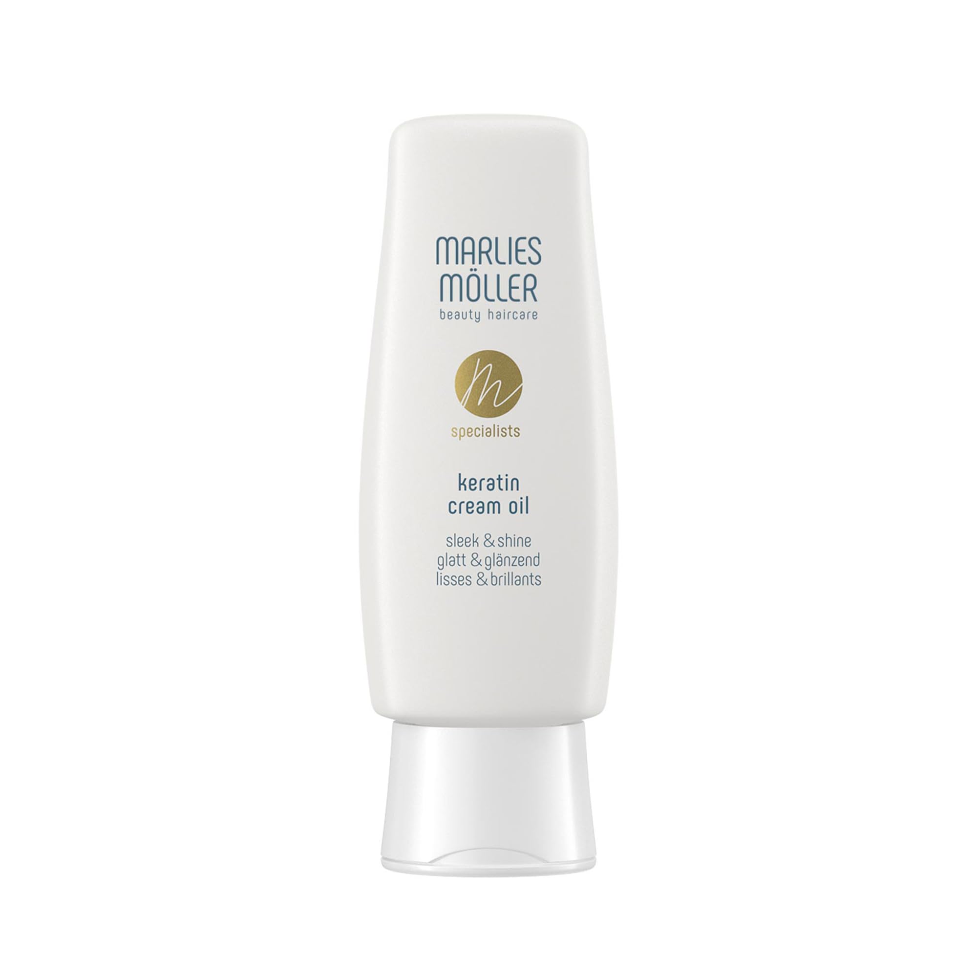 Marlies Möller Specialists Keratin Cream Oil - Keratin Hair Smoothing Treatment with Hydrolyzed Keratin & Plant Protein - Hair Care for Shine & Smoothness - Anti-Frizz - Made in Germany - 100 ml
