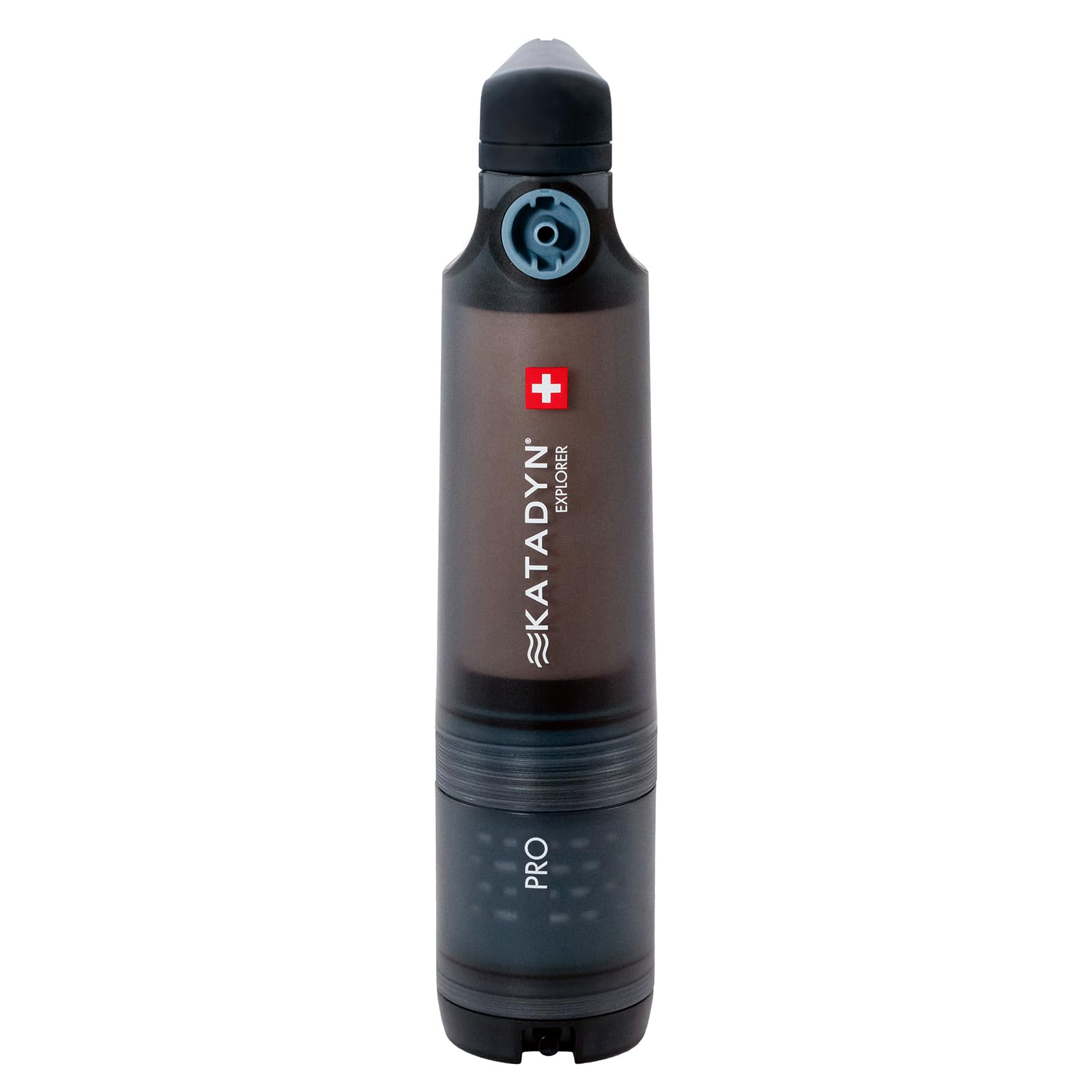 Katadyn Explorer Pro Outdoor Wasserfilter 3-Stufen Virusschutz Hohlfaser Filter | Camping Trekking Expedition Reisen Outdoor Survival Notfall | Keramik + Aktivkohle | bis 20.000 Liter