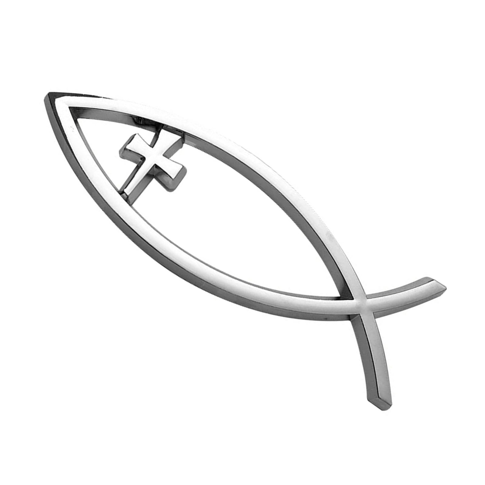 KMGDM Savior Ichthys Fish Car Stickers Adhesive Designs Religious Car Window Sticker for Window Laptops & Luggage