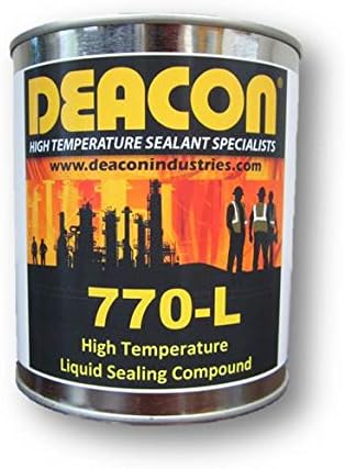 Deacon 770-L - High Temperature | Liquid Sealant | Thermal Reactive | Thread Sealant | Gasket Dressing | Fill Surface Irregularities | 1 Quart…