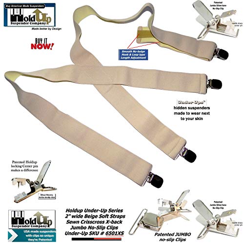 Tirantes para hombre en X Holdup con clips de metal antideslizantes 2