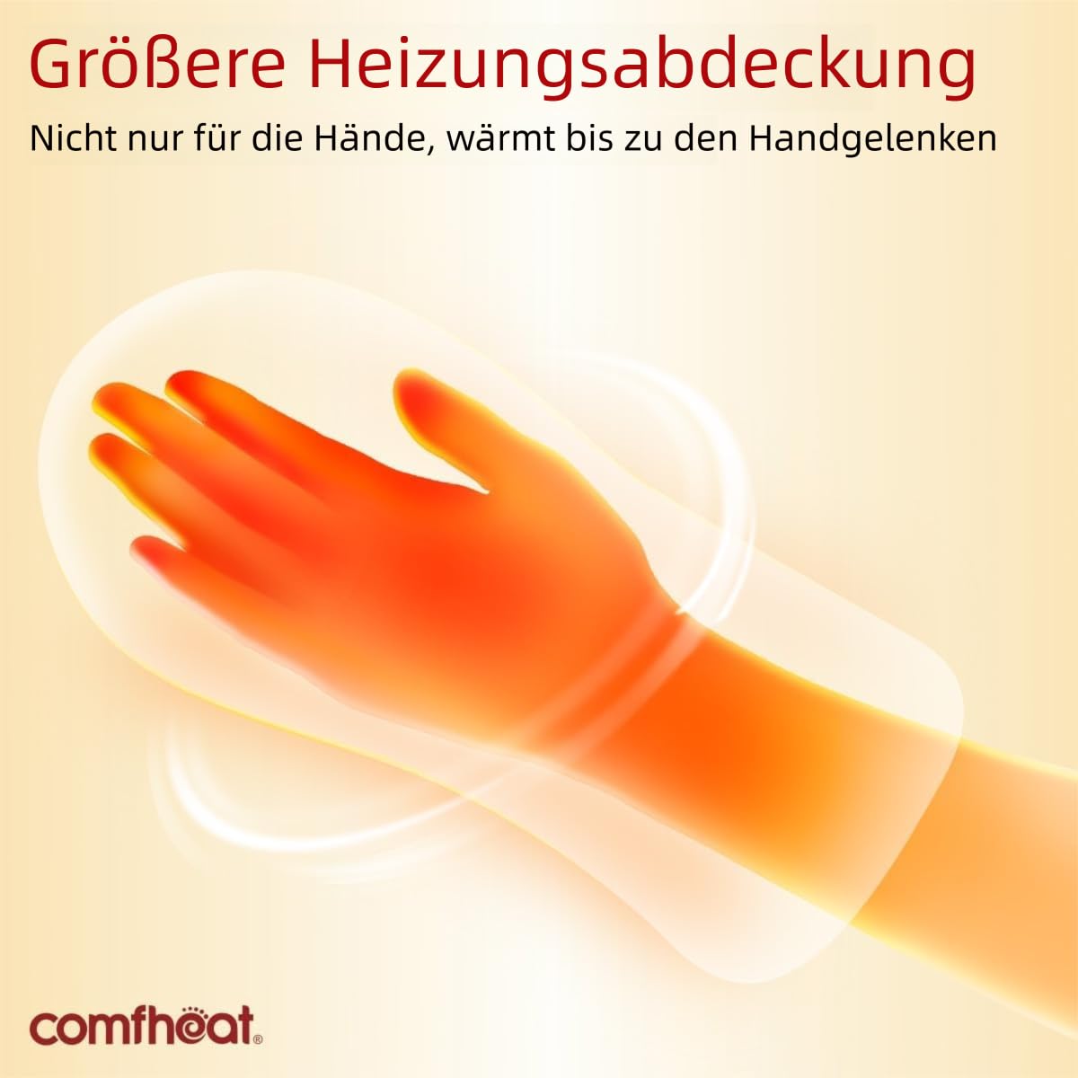 Mikrowellen-Heizhandschuhe Lavendel | Feuchtwärme bei Arthritis & Steifheit, Kälteanwendung, waschbarer Bezug, 17x32 cm, beheizbare Handschuhe, Wärmehandschuhe