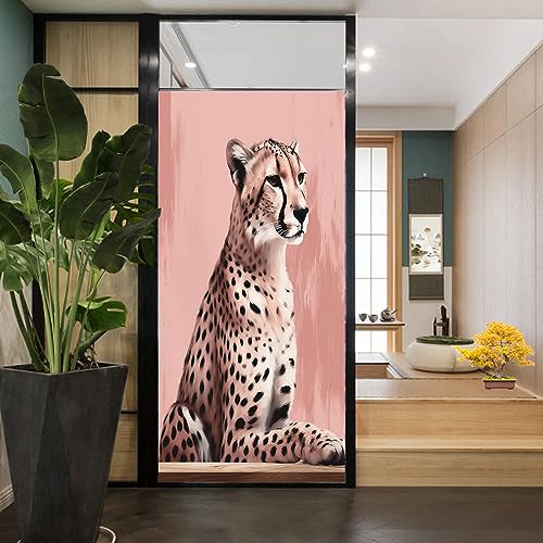 Vinilo para ventana Diseño Leopardo 23.6x35.4 pulg miniatura 4