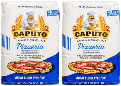 Pizzeria 00 Flour (Blue) 2.2 LB - Pack of 2 (Total 4.4 LBS)