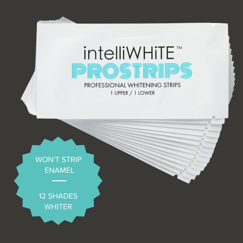 Sponsored Ad - Prostrips - 12 Shades Whiter Teeth - 28 Enamel Safe REMINERALIZING Gentle Strips – 97% no Sensitivity