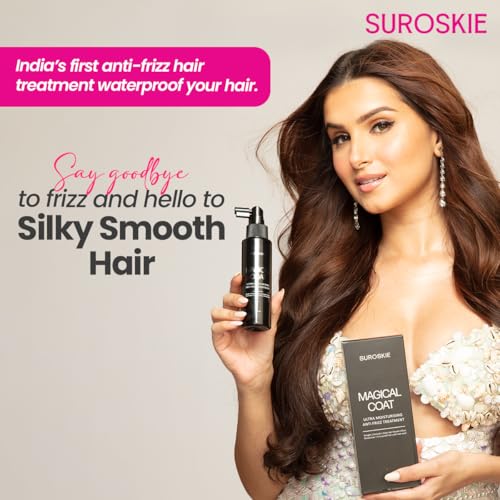 Image of Suroskie Magical Coat 100Ml | India'S First Anti-Frizz Treatment | Waterproof Hair Styling | Dry, Frizzy & Glossy Hair | Heat Protection Spray | Hair Spray For Men & Women| All Hair Types