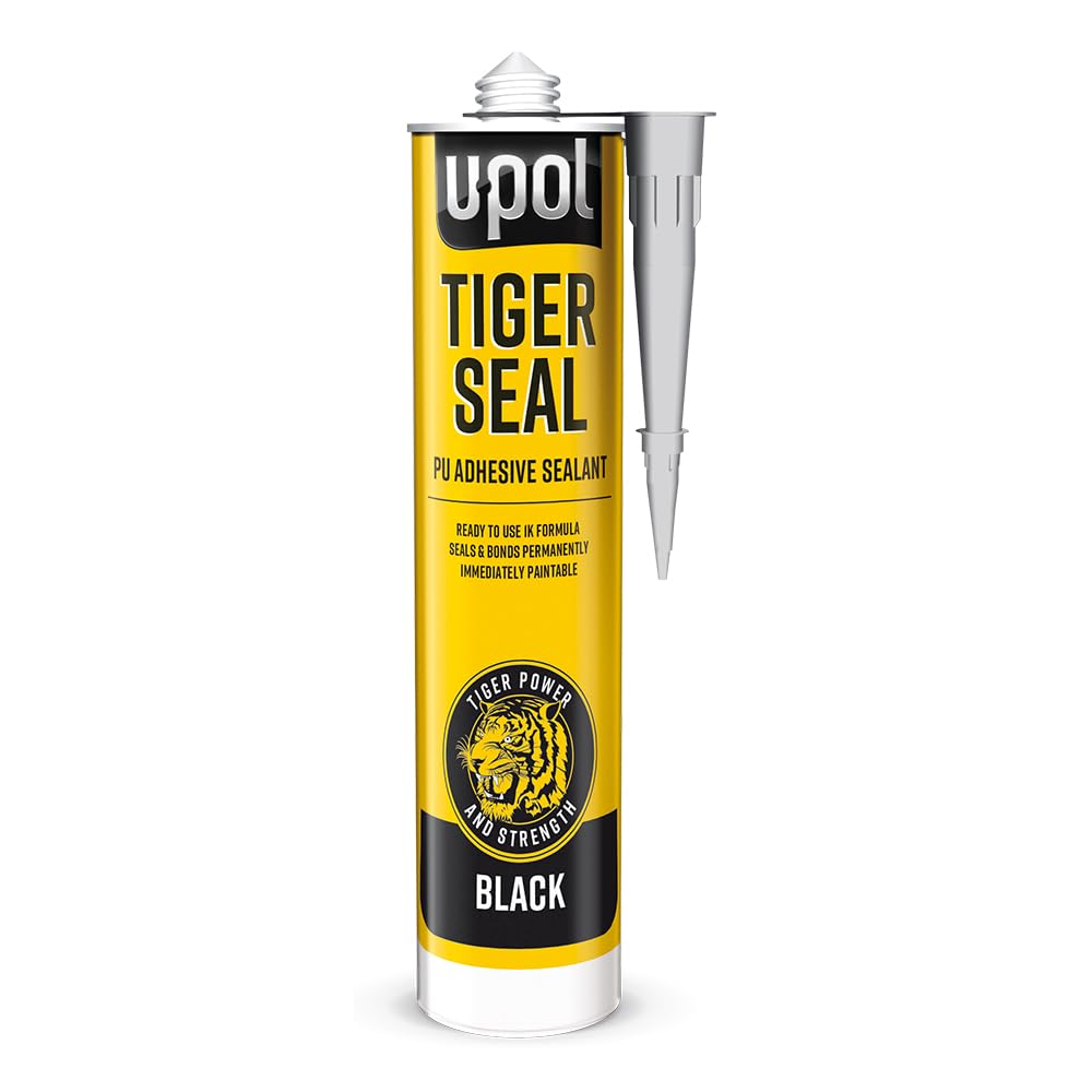 U-POL 'Tiger Seal' PU Adhesive Sealant 310ml - Black VC23B Qty 1