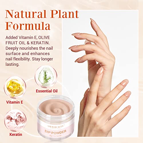 Nail Repair Kit Transparent Crystal Nude Brown Color For Broken Cracked Split Weak Nails, Ideal Solution Emergency Easy Quick Fix Dip Powder 28G 1 Oz Quick-Drying Repair Glue 10Ml With Nail File & Nail Buffer By Azurebeauty #TOP1