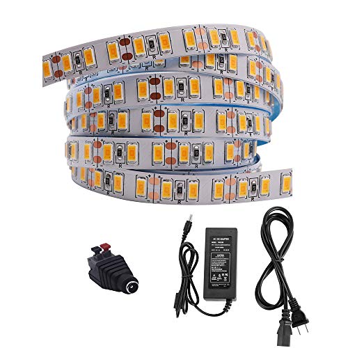 Tira LED Blanco Cálido Flexible 600 LEDs SMD 5630 12V miniatura 1