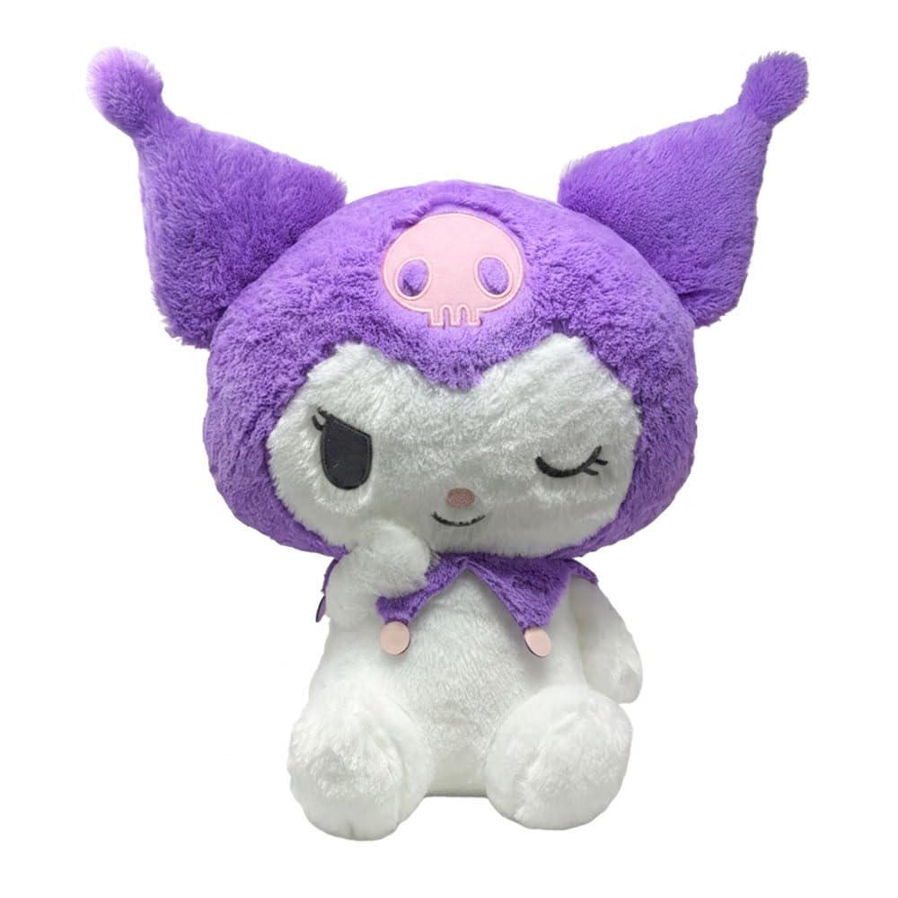 Sanrio Kuromi Super Big Plush 20.5in Wink Face Polyester Stuffed Toy
