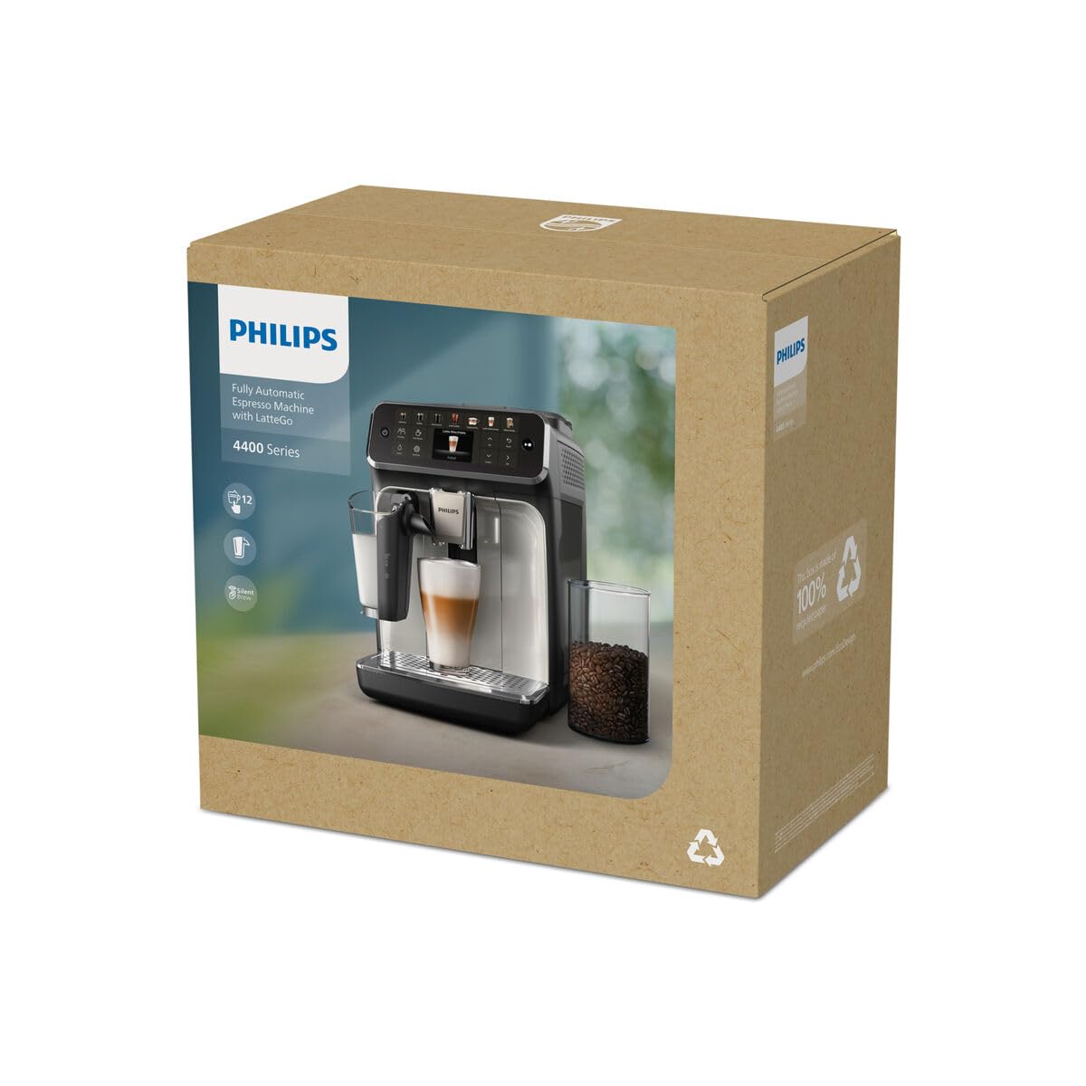 Cafetera Superautomática Philips EP4449/70 Negro Plateado 230 W 15 Bar 1,8 L - Marca: Philips - EAN: 8720389032196
