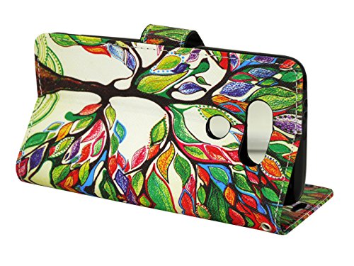Lg G5 Wallet Case - Mstechcorp, Magnetic Slim Folio Design Wallet Pouch For Lg G5 Phone Case - Includes Accessories (Artistic Tree) #TOP2