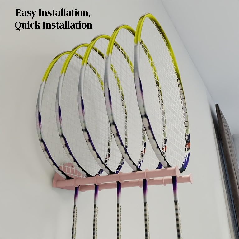 Rack para exhibir raquetas de bádminton y tenis miniatura 3