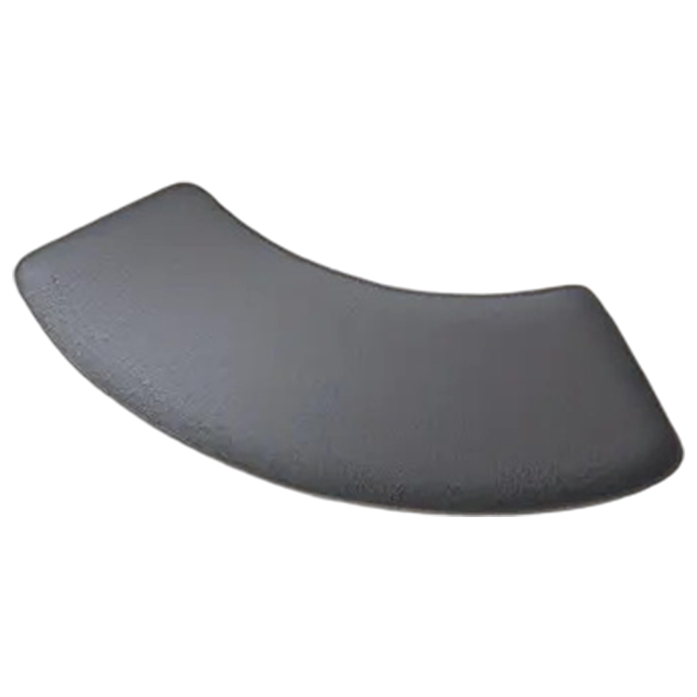 PithCogent Curved Bath Mat, Corner Rug, Curved Bath Mat Fast Absorbent Non-slip Diatomite for Rv Home Hotel Bathroom, 16x24inch, Grey