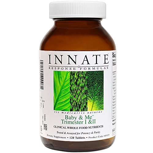 INNATE Response Formulas - Baby & Me Trimester I & II, Complete Nutritional Support for Women in Trimesters I and II of Pregnancy, 120 Tablets