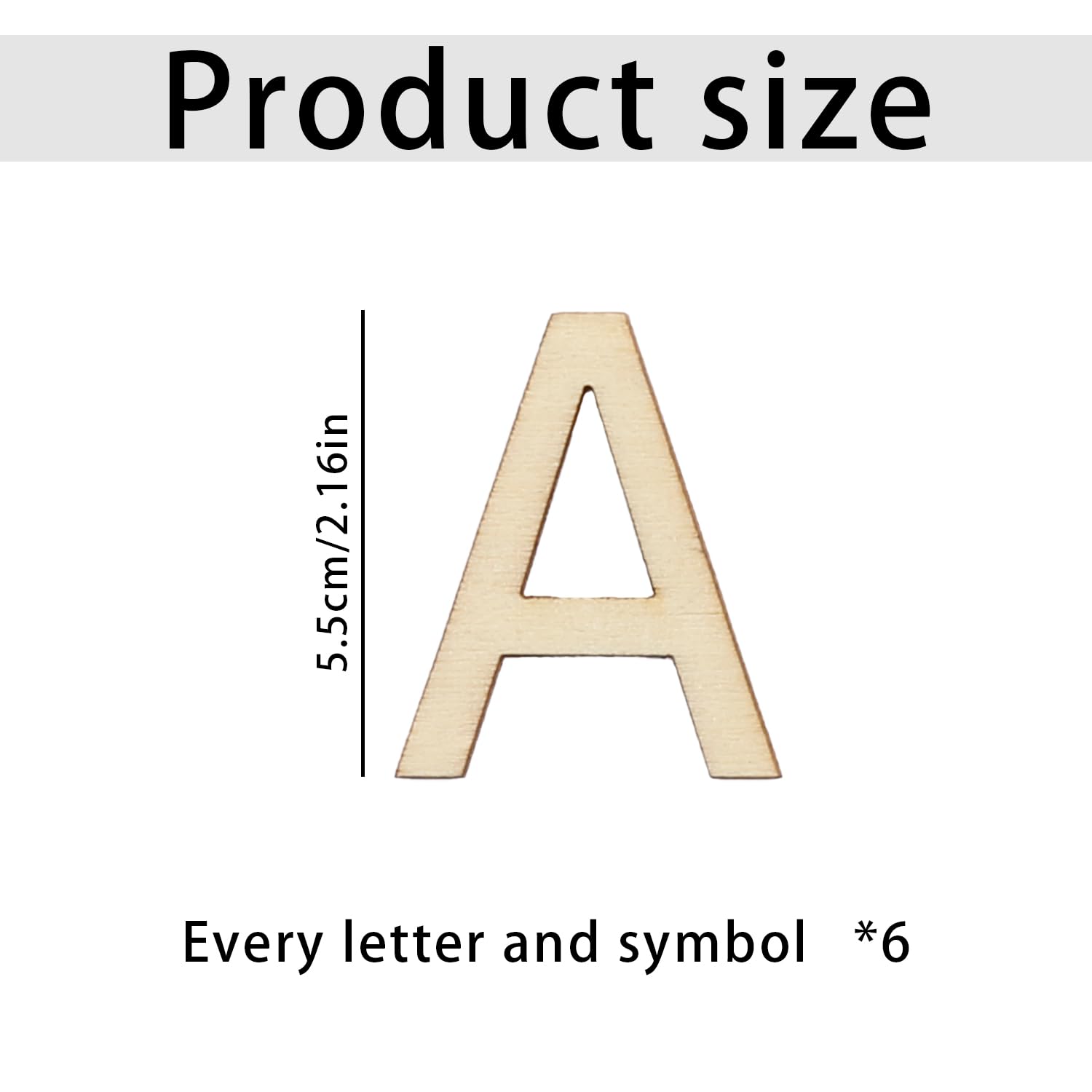 Bojueshaw 180PCS Wooden Alphabet Letters Symbols Set,30 Grid Storage Box with A-Z Characters and Signs,for Spelling,Scrapbooking - Image 2