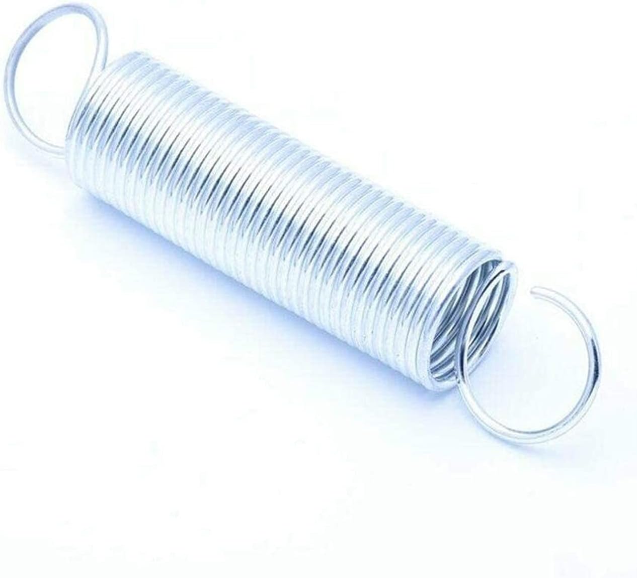 Amazon Co Jp 春の圧縮ばね 圧縮スプリングスホワイト亜鉛メッキのテンションスプリングのフックの外径8mmの線径1mmの延長ばね長さ 60mm 10ピース 圧縮ばね Size 1x8x60mm 産業 研究開発用品