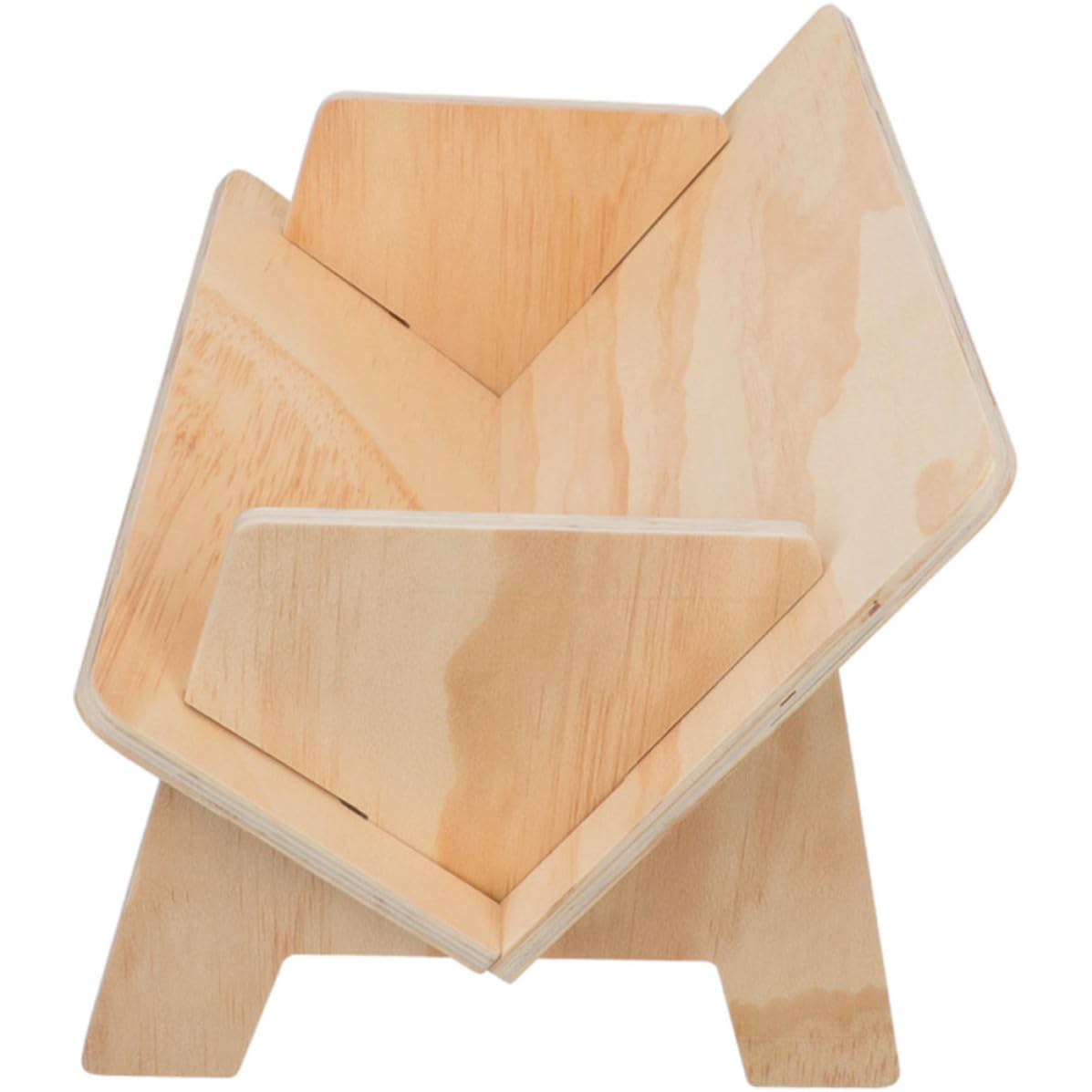 Étagère de table inclinée en bois UPKOCH, rangement de bureau élégant et minimaliste