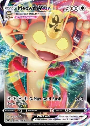 Oversized Meowth VMAX - SWSH005 - SWSH Black Star Promos
