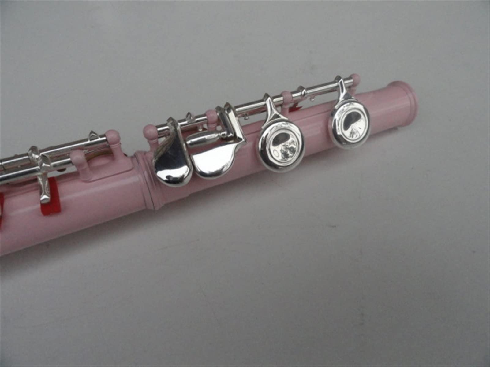 ZUZU Instrumento De Viento 16 Orificio Agujero Abierto C Flauta Blanco Cobre B Cola E Tecla Pink Flauta Kit Flauta