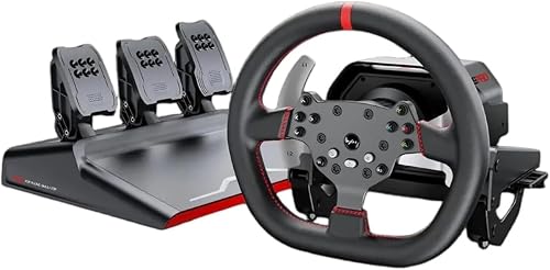 MKPXN V10 Pro Direct Drive Racing Wheel and Pedal Set, 3.2 Nm Torque, 270mm Wheel, Hall Effect Sensor, PC PS4 Xbox Compatible