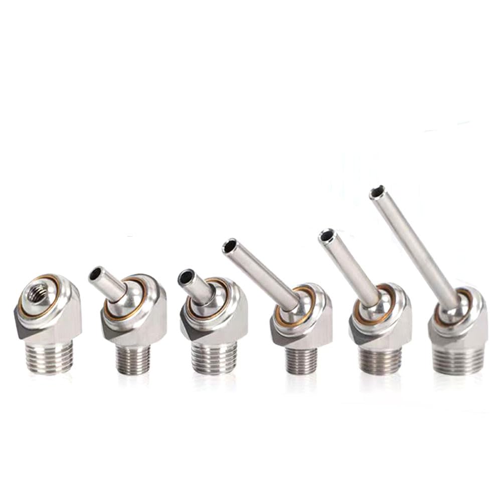 Ugello di raffreddamento ad alta pressione incline * 10pcs. Discussione di installazione 304 Materiale, adatto per macchine utensili a CNC, raffreddamento a getto a spruzzo d'acqua del tornio.