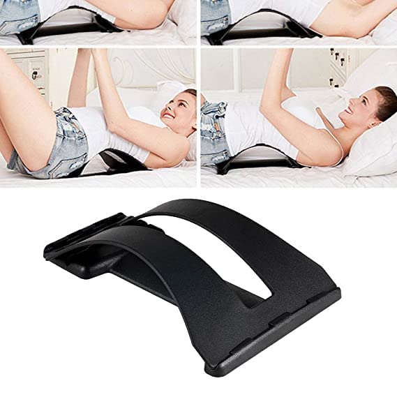 Krupasadhya back pain relief product back stretcher, spinal curve back relaxation device, multi-level lumbar region back support for lower and upper muscle pain relief, back massage for bed chair and car Krupasadhya back pain relief product back stretcher, spinal curve back relaxation device, multi-level lumbar region back support for lower and upper muscle pain relief, back massage for bed chair and car