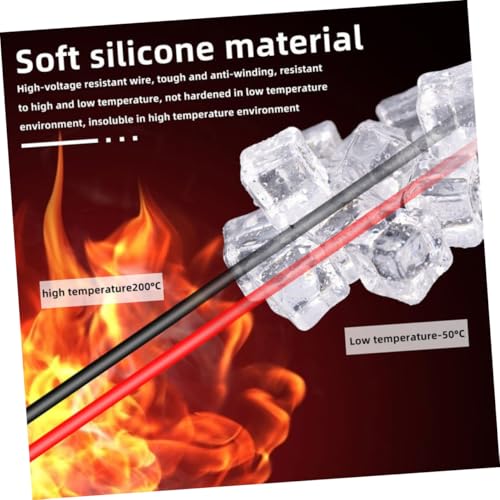 Cordon de test pour multimètre aiguille acier silicone 1000V 20A - 6